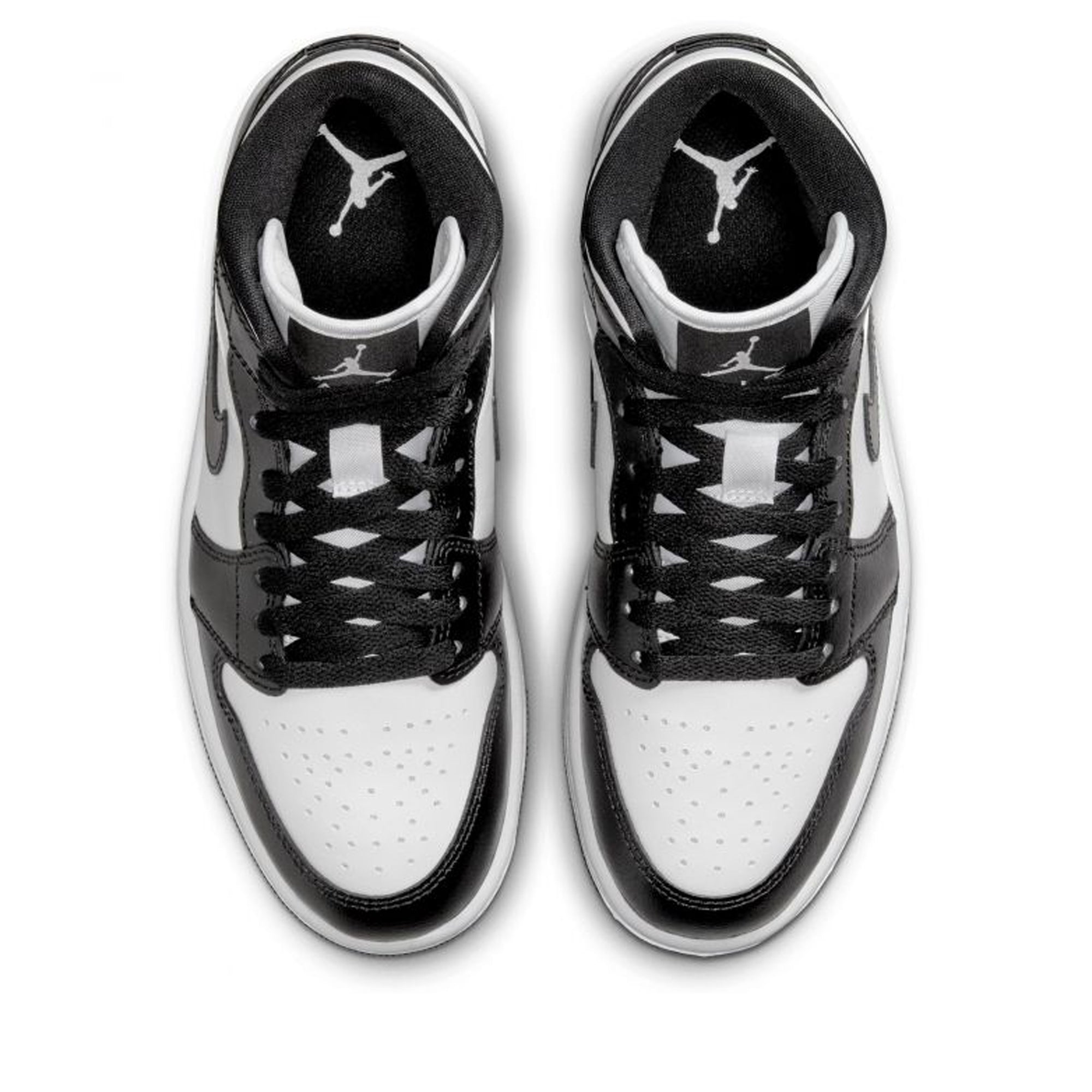 Women's Air Jordan 1 Mid Sneakers - White/Black Basketball Shoes for Women - Perfect for Casual Wear, Gym & Street Fashion