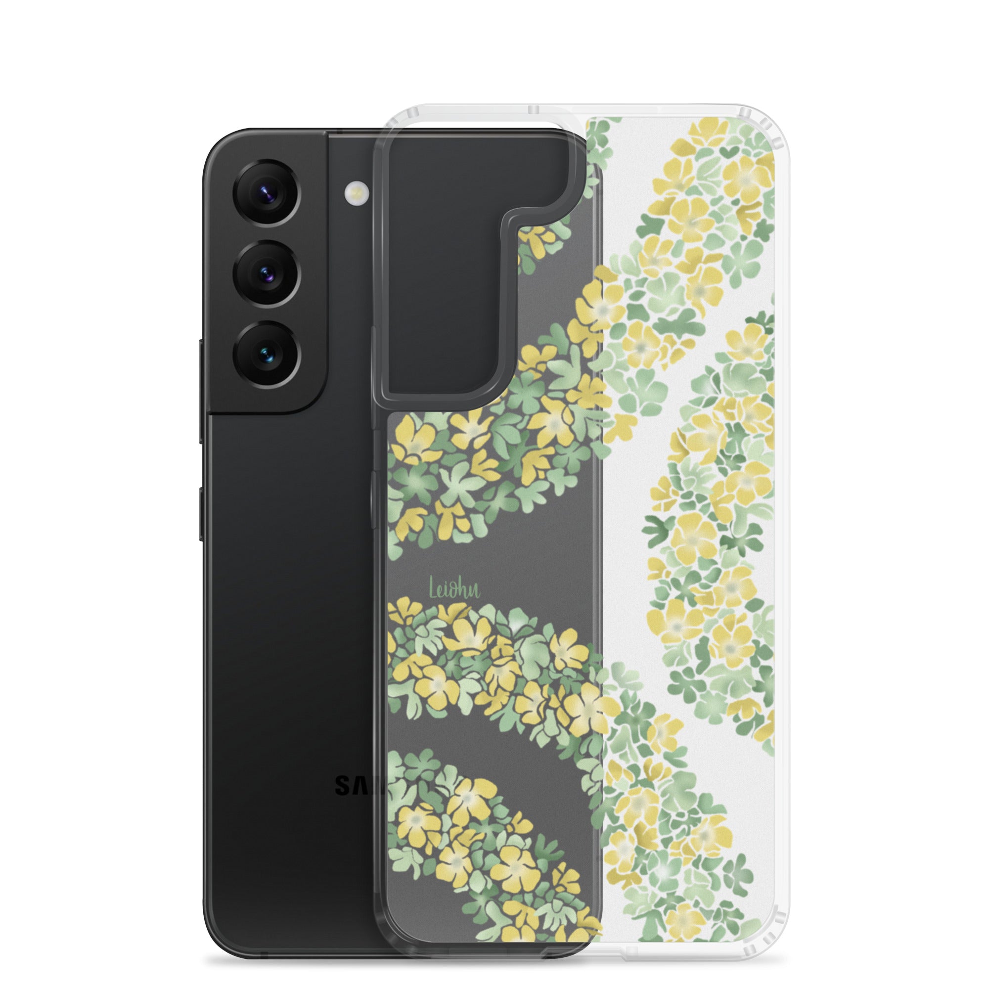 Double Pakalana Clear Case for Samsung Galaxy - Slim Protective Phone Cover for Everyday Use & Travel