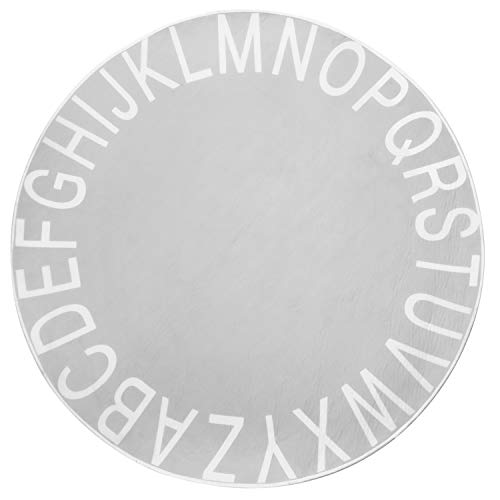 ABC Kids Alphabet Rug - Round Play Mat for Nursery & Crawling - Nordic Decor Baby Mat