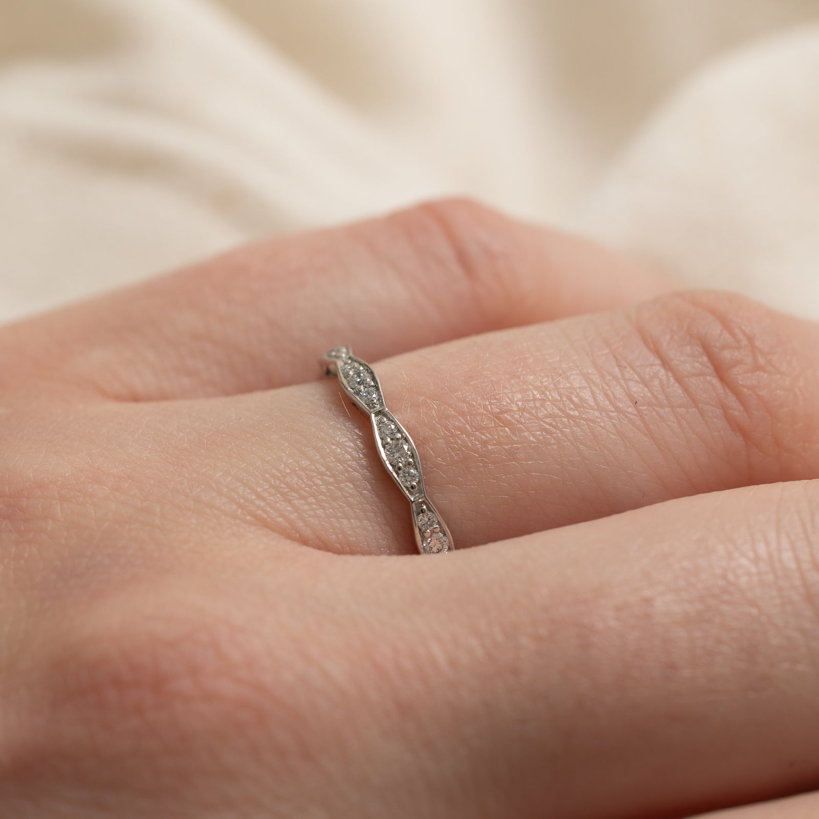 Tacori Eternity Diamond Wedding Band - 0.33 Carat Total Weight (CTW) | Size 6.25 | Elegant Bridal Ring for Women | Perfect for Anniversaries, Engagements & Special Occasions