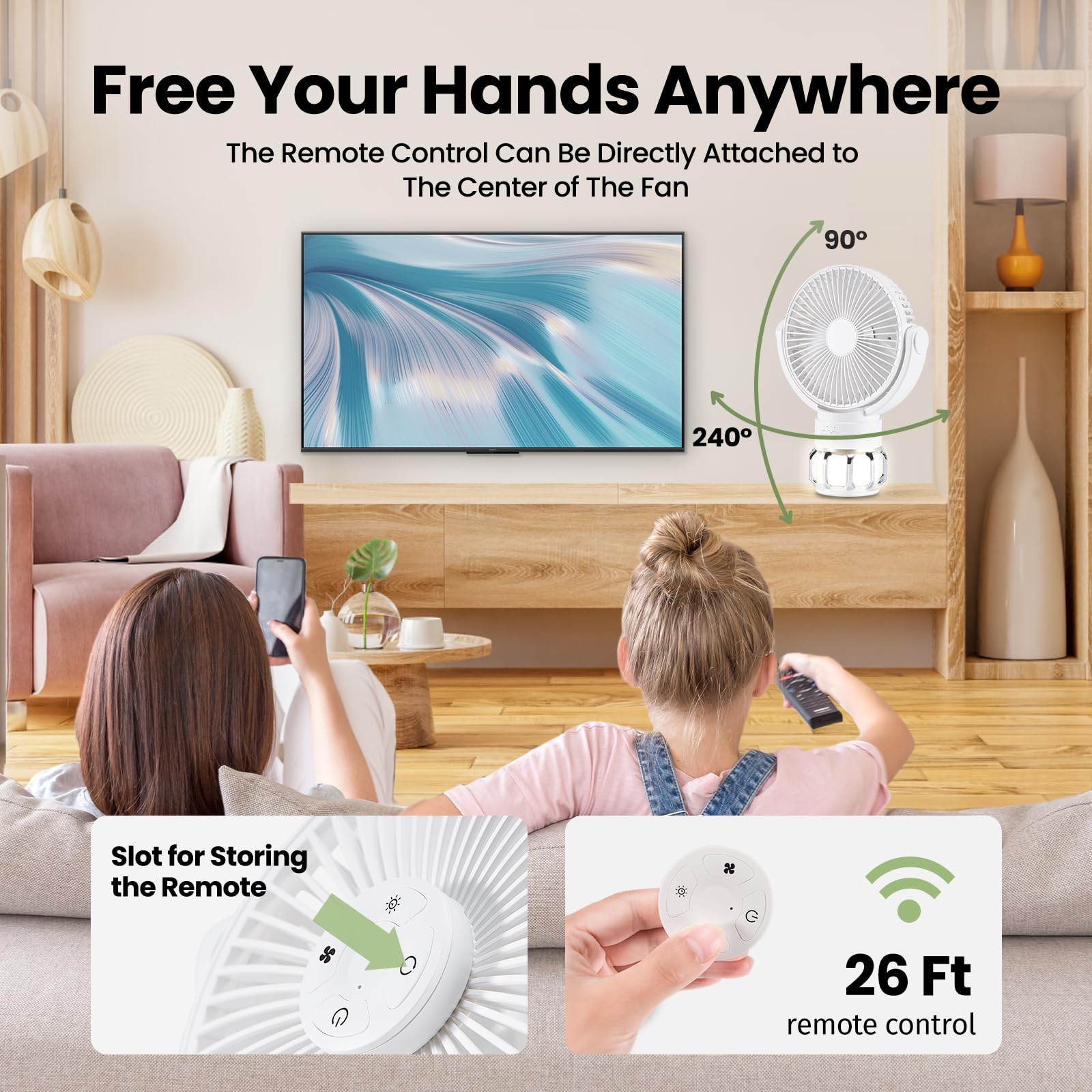 MAXEVE 3-in-1 Portable Camping Fan with LED Lantern - 10400mAh Rechargeable Battery, 8H Timer, 270° Rotation, USB Desk Fan for Outdoor, Beach, Tent & Home Use - Ultra Quiet with Hook & Tripod Stand