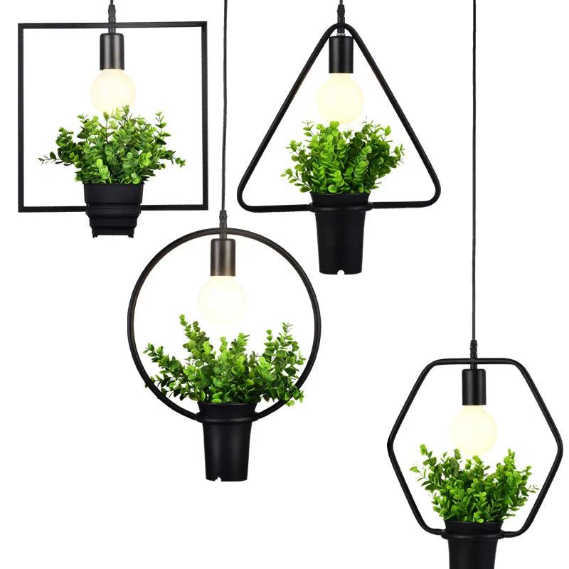 Modern Atmosphere Plant Hanging Light Pendant - Indoor Boho Decor for Living Room, Bedroom, Balcony | Perfect for Home, Cafe, Office Decoration