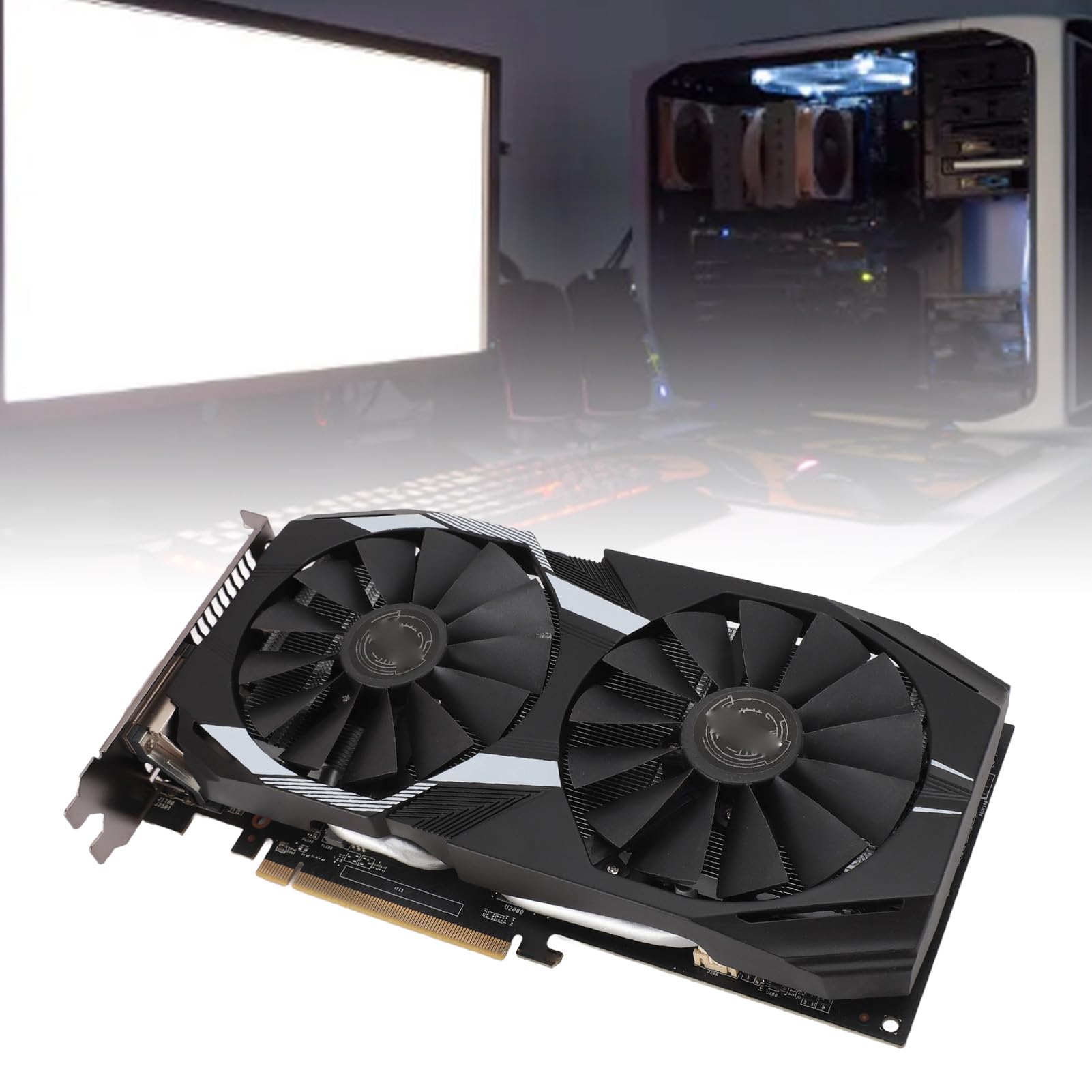 AMD Radeon RX 590 8GB GDDR5 256-bit Gaming Graphics Card - 1708MHz Boost Clock, PCIe 3.0 x16, DP/HDMI/DVI Ports, Dual Fan Cooling for Ultra HD Gaming & VR - Perfect for PC Gaming, Streaming & Graphic Design Workstations