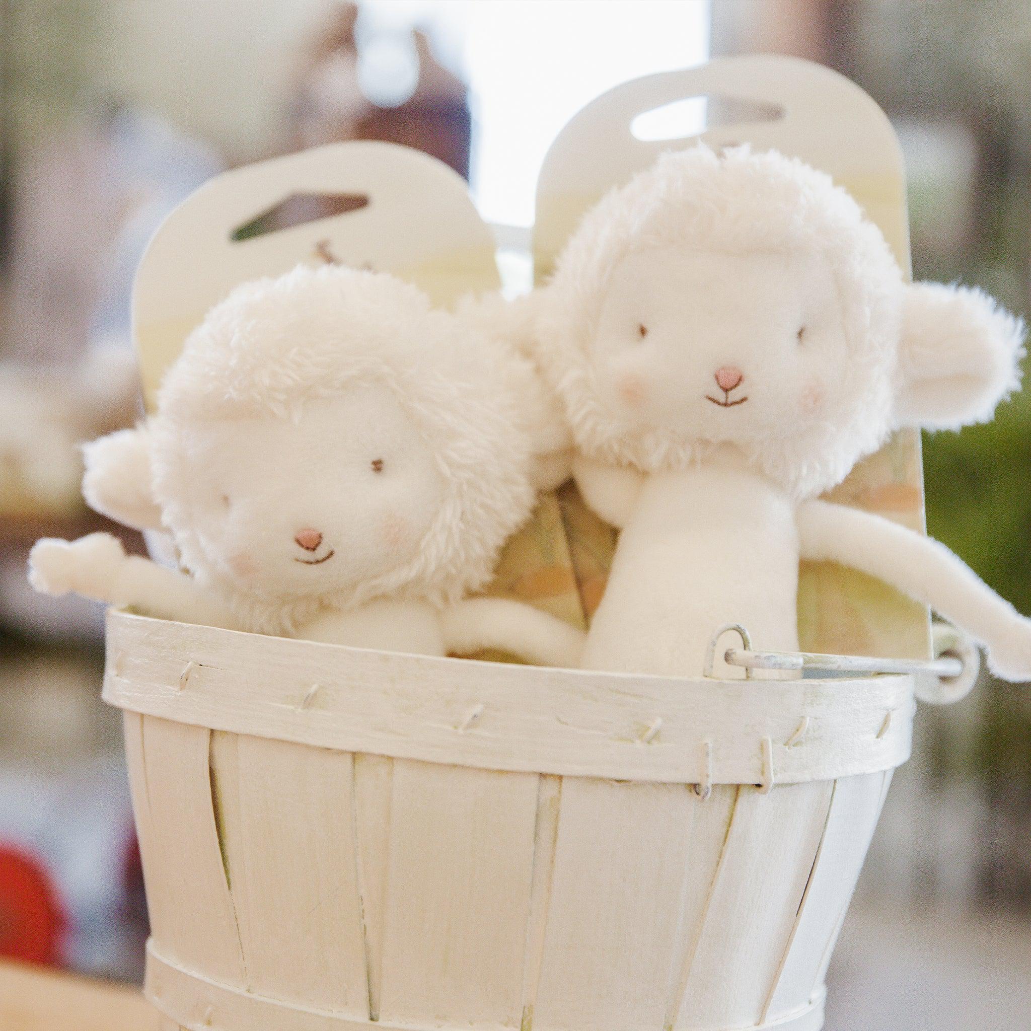 Friendly Chime White Lamb - Adorable Nursery Decor for Baby Rooms & Kids' Bedrooms | Perfect for Newborn Gifts & Nursery Themes