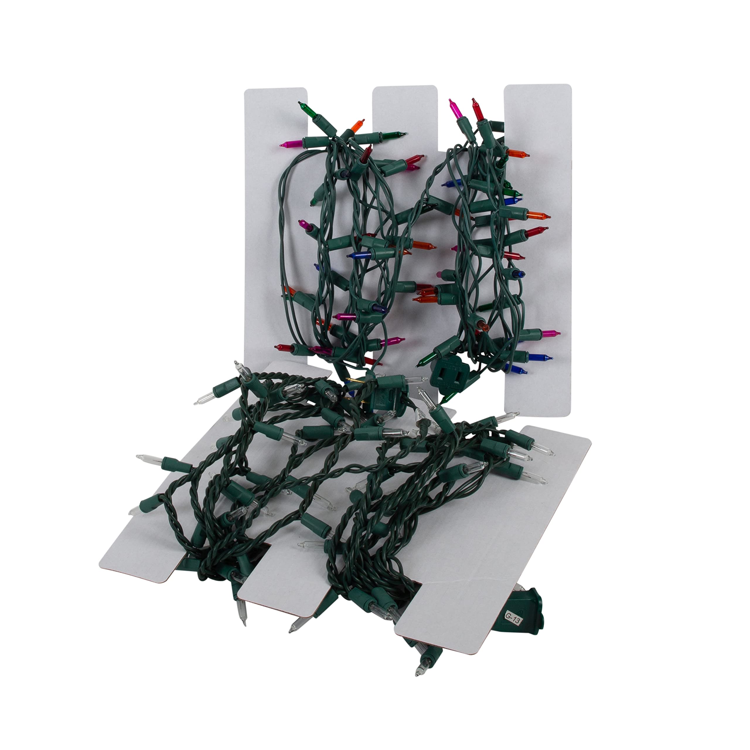 Simplify Holiday Light Organizer Box - Stores 500 Christmas Lights with 5 Divider Reels | Collapsible Storage Solution for Tree String Lights | Ultra-Zip Gold Design | Perfect for Holiday Decor Organization & Off-Season Storage