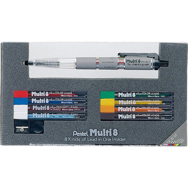 Pentel Multi 8 Multifunctional 8-in-1 Pen & Pencil - Perfect for Writing, Drawing, Note-Taking, and Office/School Use