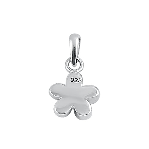 Sterling Silver Small Plumeria Flower Pendant Necklace SPP930 - Perfect for Beach Vacations, Summer Outfits & Boho Jewelry Gifts