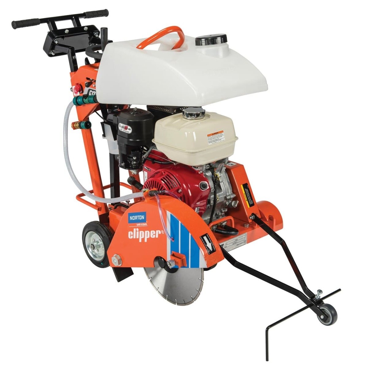 Clipper C1318P Small Gas-Powered Push Walk Behind Saw - Perfect for Landscaping, Lawn Care & DIY Projects