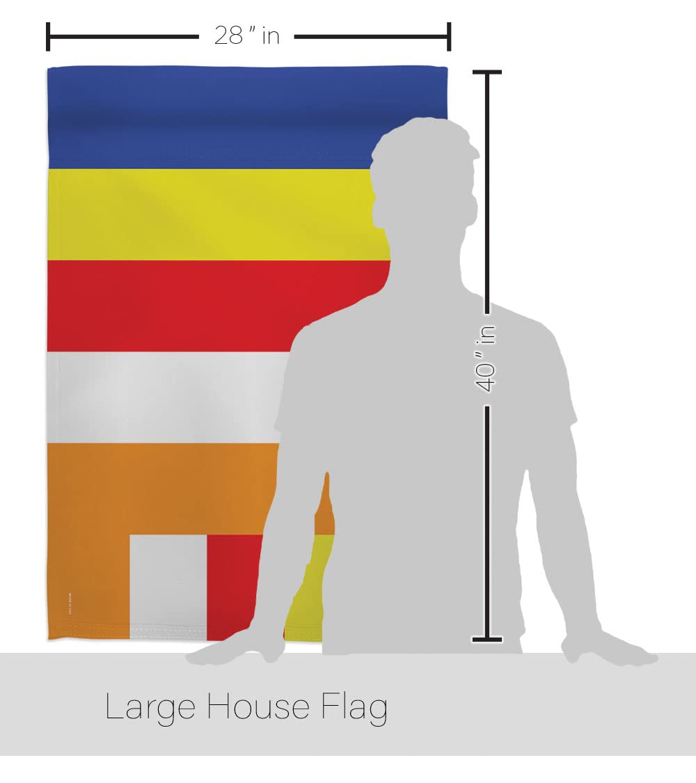 Buddhist House Flag Set 28x40