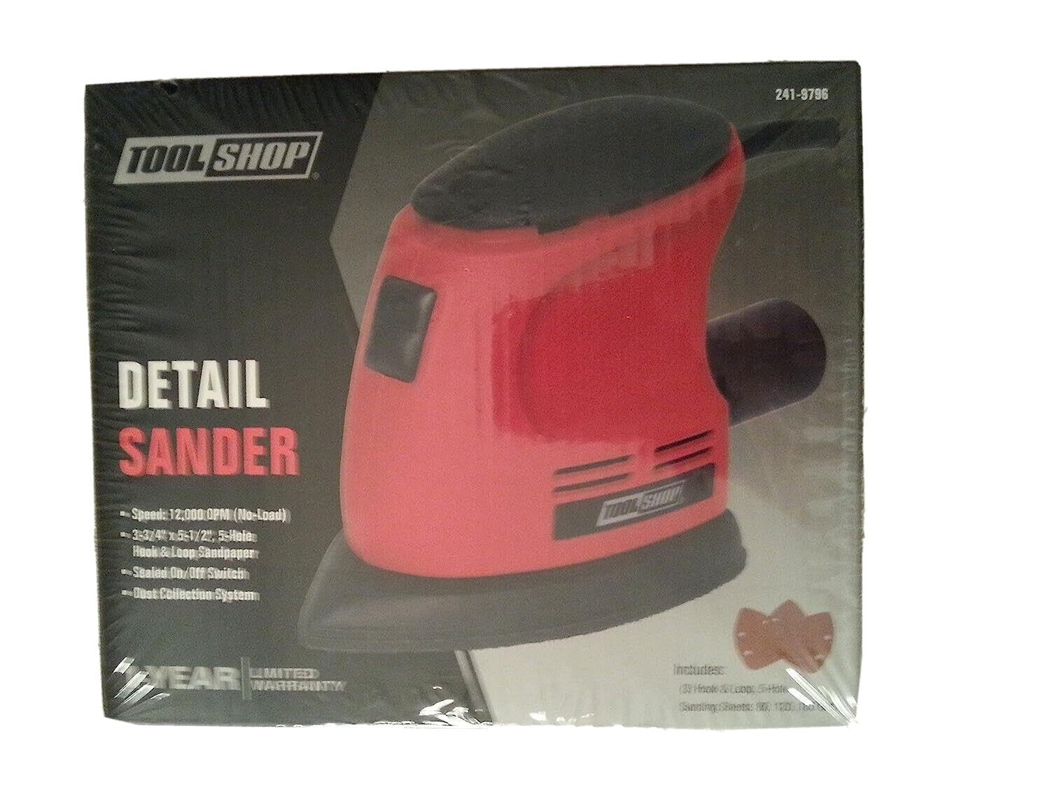 Detail Sander - Compact Electric Hand Sander for Woodworking, DIY Projects & Furniture Refinishing | Perfect for Sanding Corners, Edges & Hard-to-Reach Areas