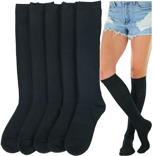 6 Pair Pack: Solid Black