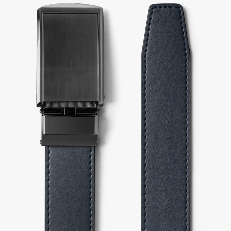 Classic Navy Blue Leather Belt for Men | Adjustable & Stylish | Perfect for Casual, Business & Formal Wear | Durable & Comfortable Everyday Accessory