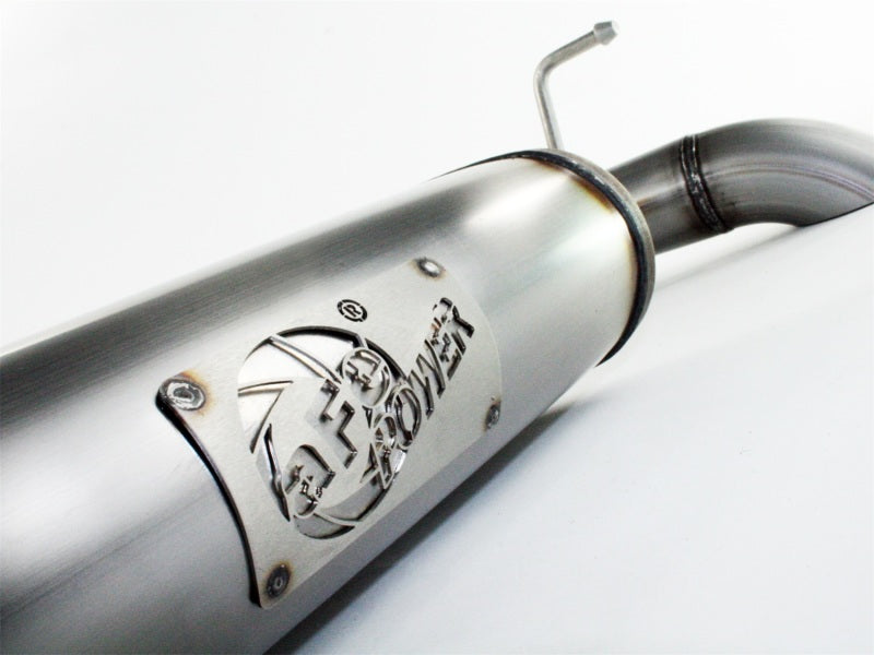 AFE MACH Force Xp Axle Back Exhaust System for Jeep Wrangler JK 2007-2018 (3.6L & 3.8L V6) - High Performance Exhaust Upgrade for Off-Roading & Daily Driving
