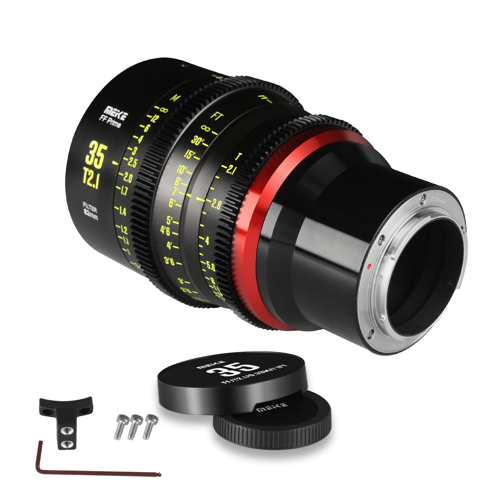 Meike 35mm T2.1 Full Frame Cine Prime Lens for Sony E Mount - Professional Cinema Lens for Filmmaking, Videography & Photography (Ideal for Short Films, Documentaries & Portraits)