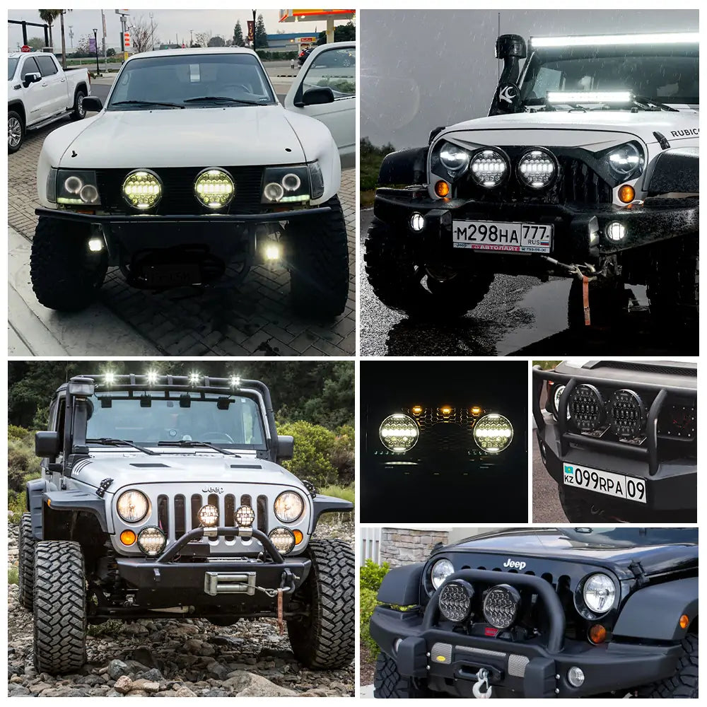 9 Inch High Low Beam Work Light with Adjustable Mounting Bracket - Heavy Duty LED Light Bar for Trucks, Off-Road Vehicles, ATVs, and Construction Sites - Perfect for Night Driving, Camping, and Emergency Lighting