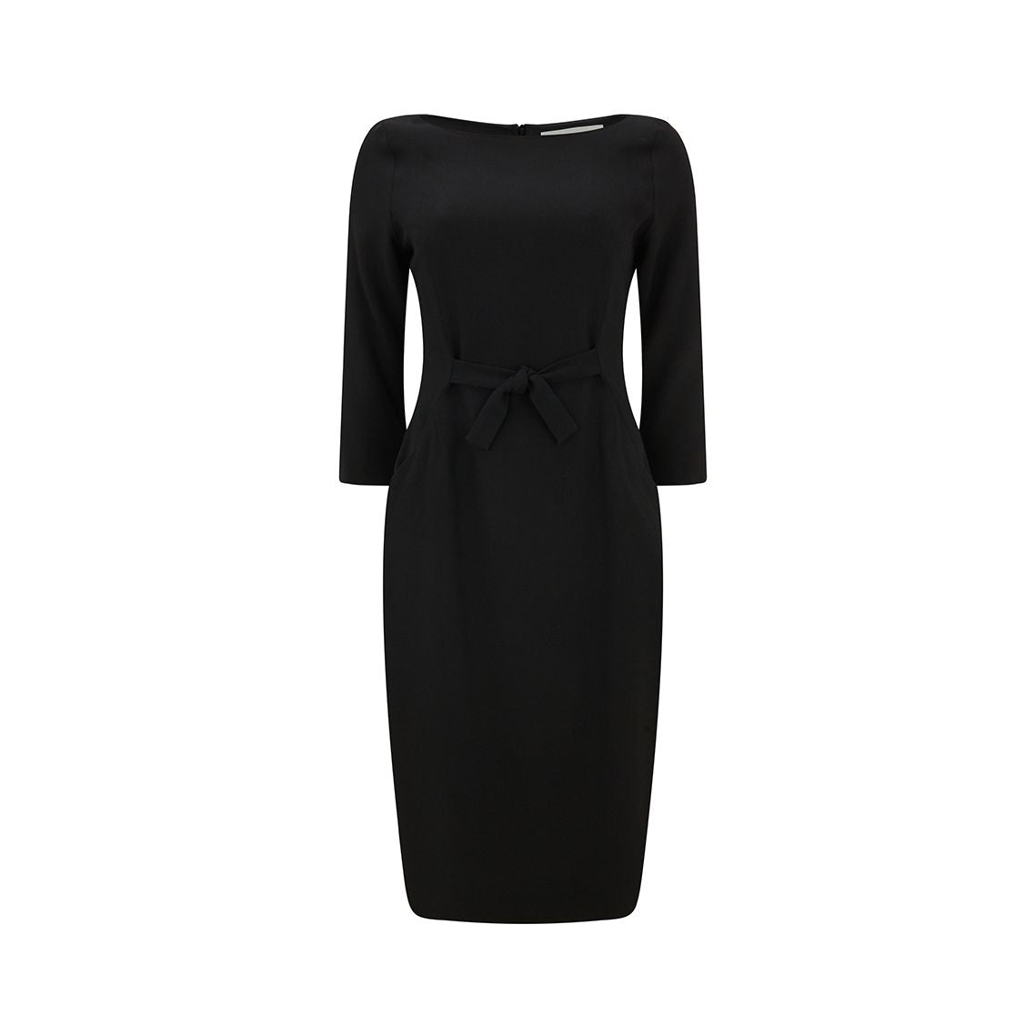 Serena Wool Crepe Pencil Dress for Women - Elegant Office & Party Wear - Slim Fit Stretch Work Dress