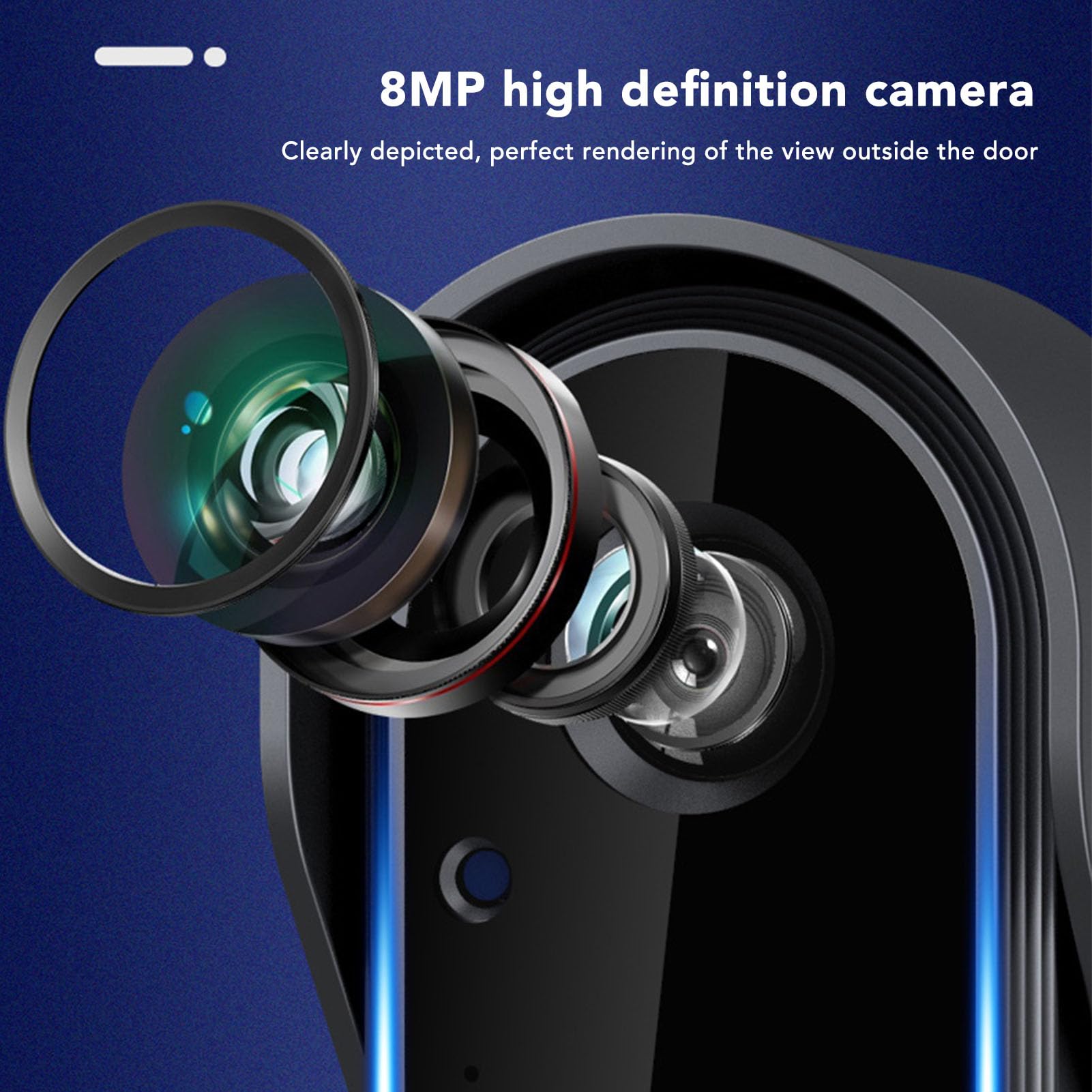 Wireless Video Doorbell Intercom System with 4.3