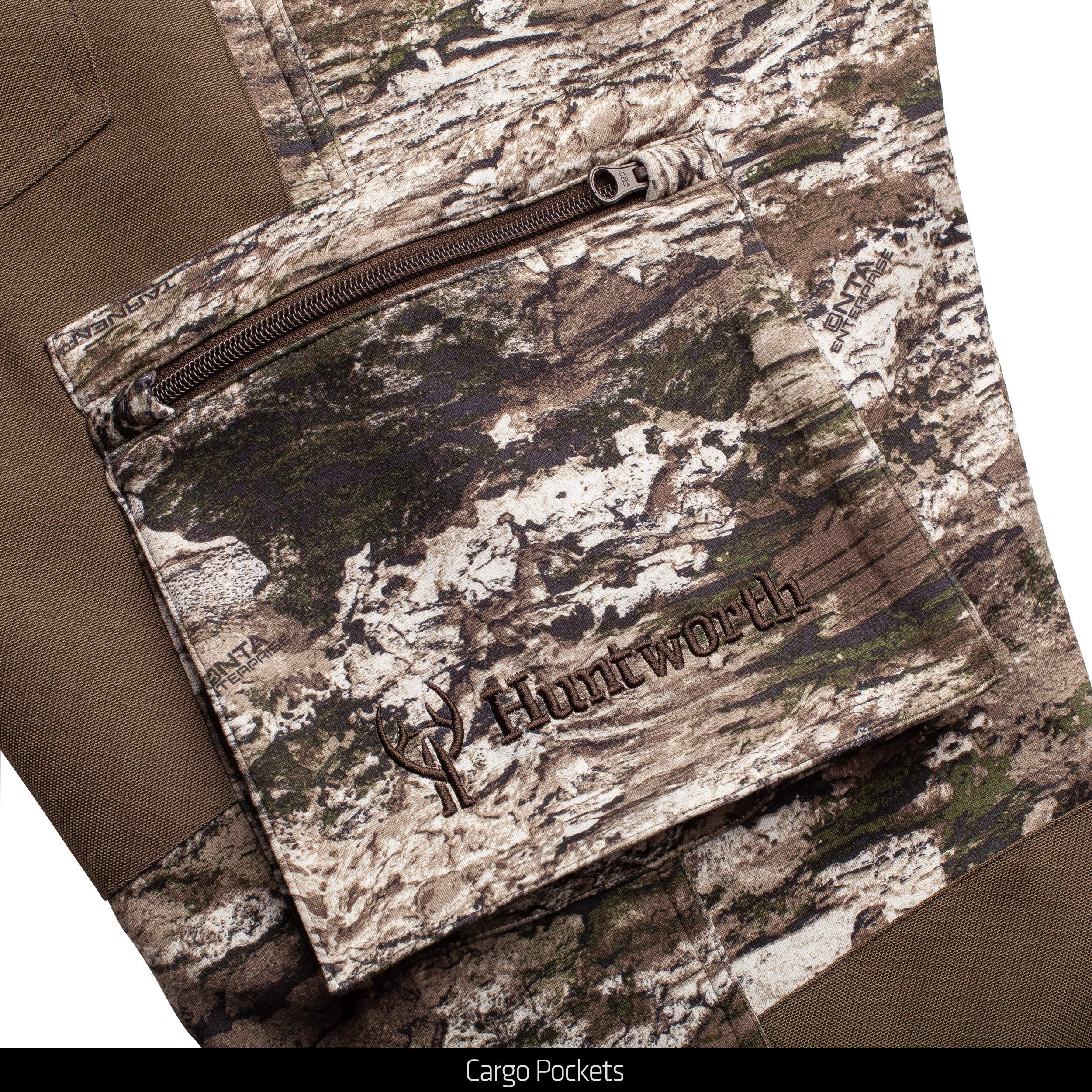 Huntworth Men's Mid-Weight Soft Shell Hunting Pants - Waterproof, Windproof & Breathable for Outdoor Adventures, Hiking & Camping