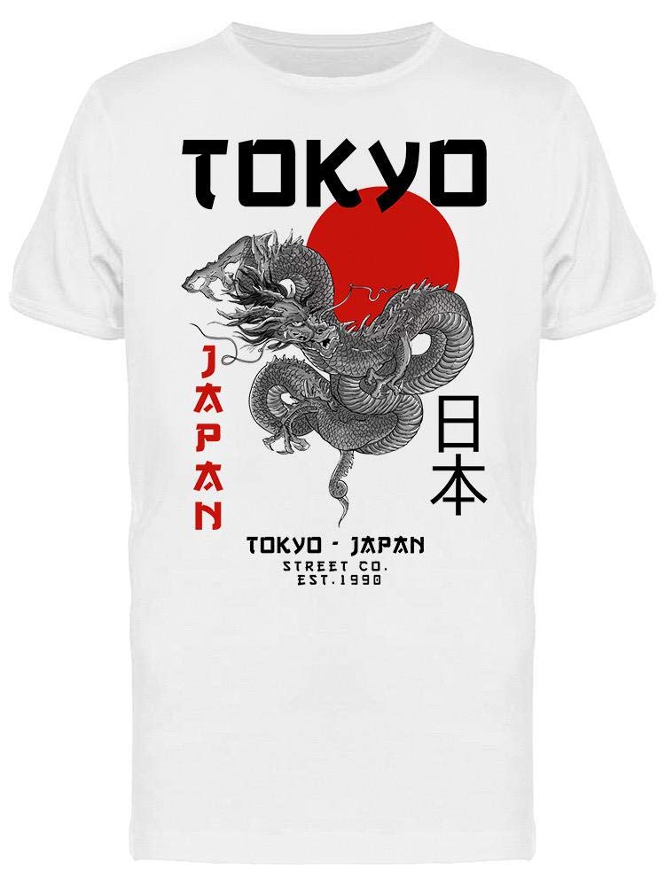 Japanese Dragon Graphic T-Shirt for Men - Casual Streetwear