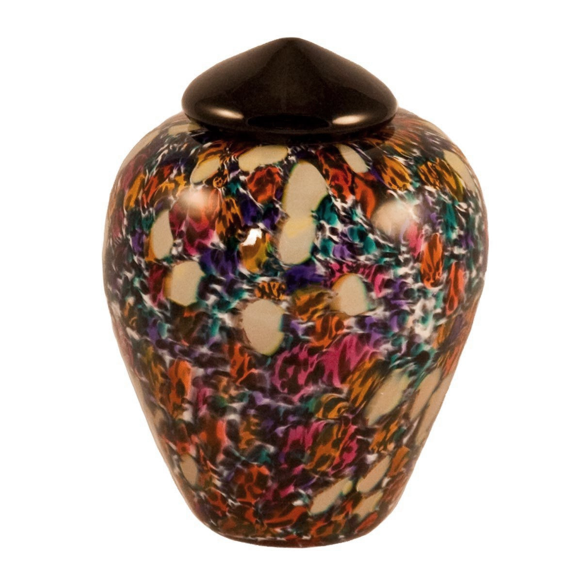 Hand Blown Glass Pet Cremation Urn - Classic Desert Design for Ashes Keepsake - Perfect for Memorial Display at Home or Pet Memorial Ceremony