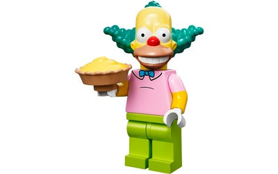 The Simpsons Series 1 LEGO Minifigure - Krusty the Clown Collectible Toy for Fans & Display | Perfect for Home Decoration, Gifts, and LEGO Collections