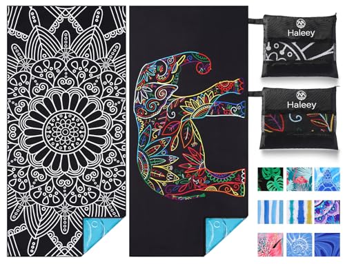 2 Pack Black Mandala Elephant