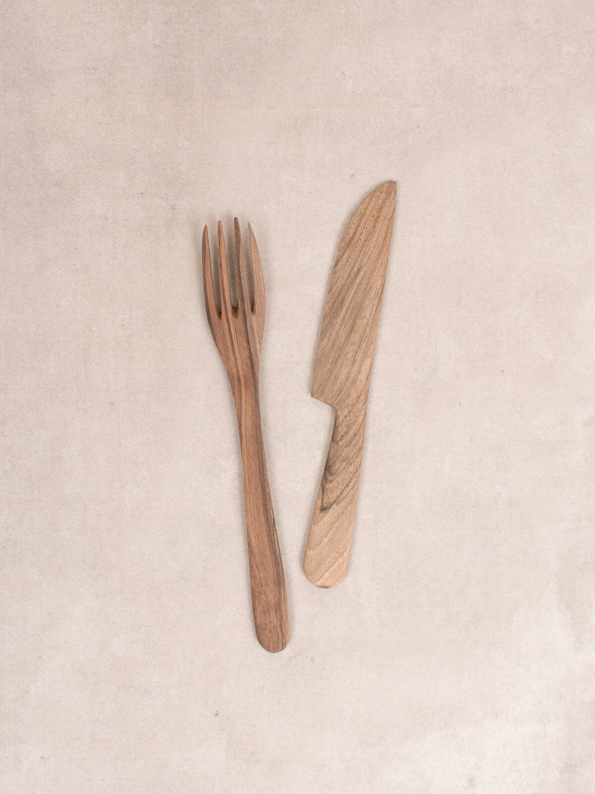 Premium Walnut Wood Knife and Fork Set - Eco-Friendly Cutlery for Dining, Camping & Picnics | Durable Handcrafted Utensils for Home, Restaurant & Outdoor Use