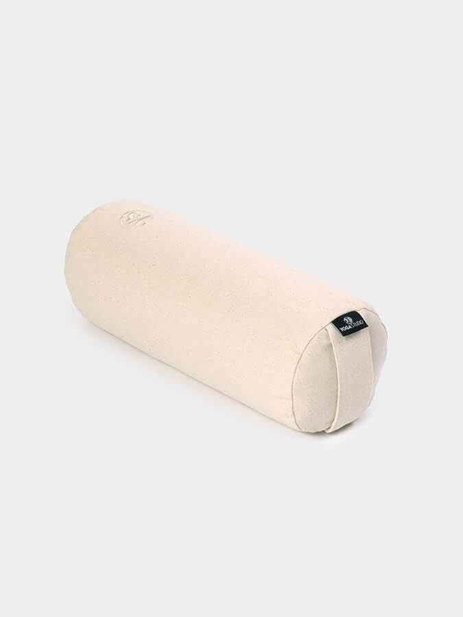 Organic Buckwheat Mini Yoga Bolster - Support for Meditation, Prenatal & Restorative Yoga - Perfect for Home & Studio Use