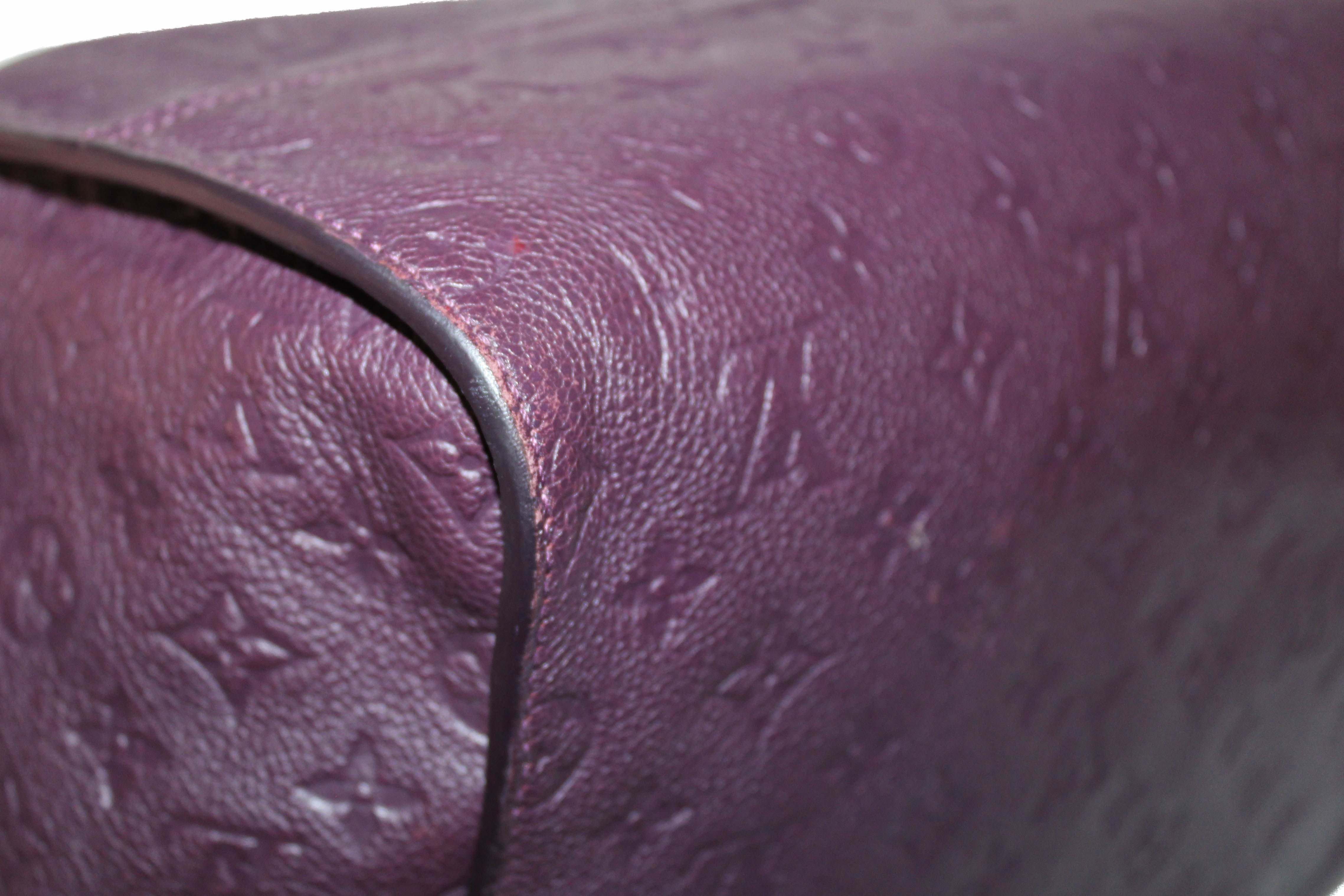 Authentic Louis Vuitton Purple Empreinte Leather Inspiree Shoulder Bag - Luxury Designer Handbag for Women, Perfect for Work, Travel & Evening Events