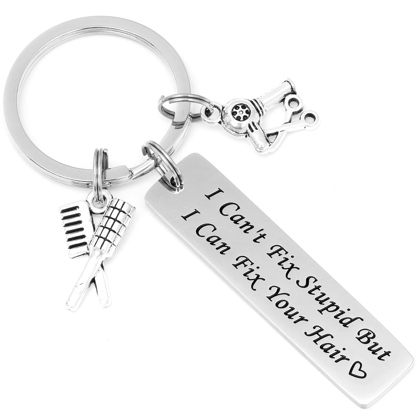 Stylish Hair Stylist Keychain - Perfect Graduation Gift for Hairdressers, Barbers & Beauticians - Inspirational Jewelry for Cosmetologists - Great for Appreciation Gifts & Salon Professionals