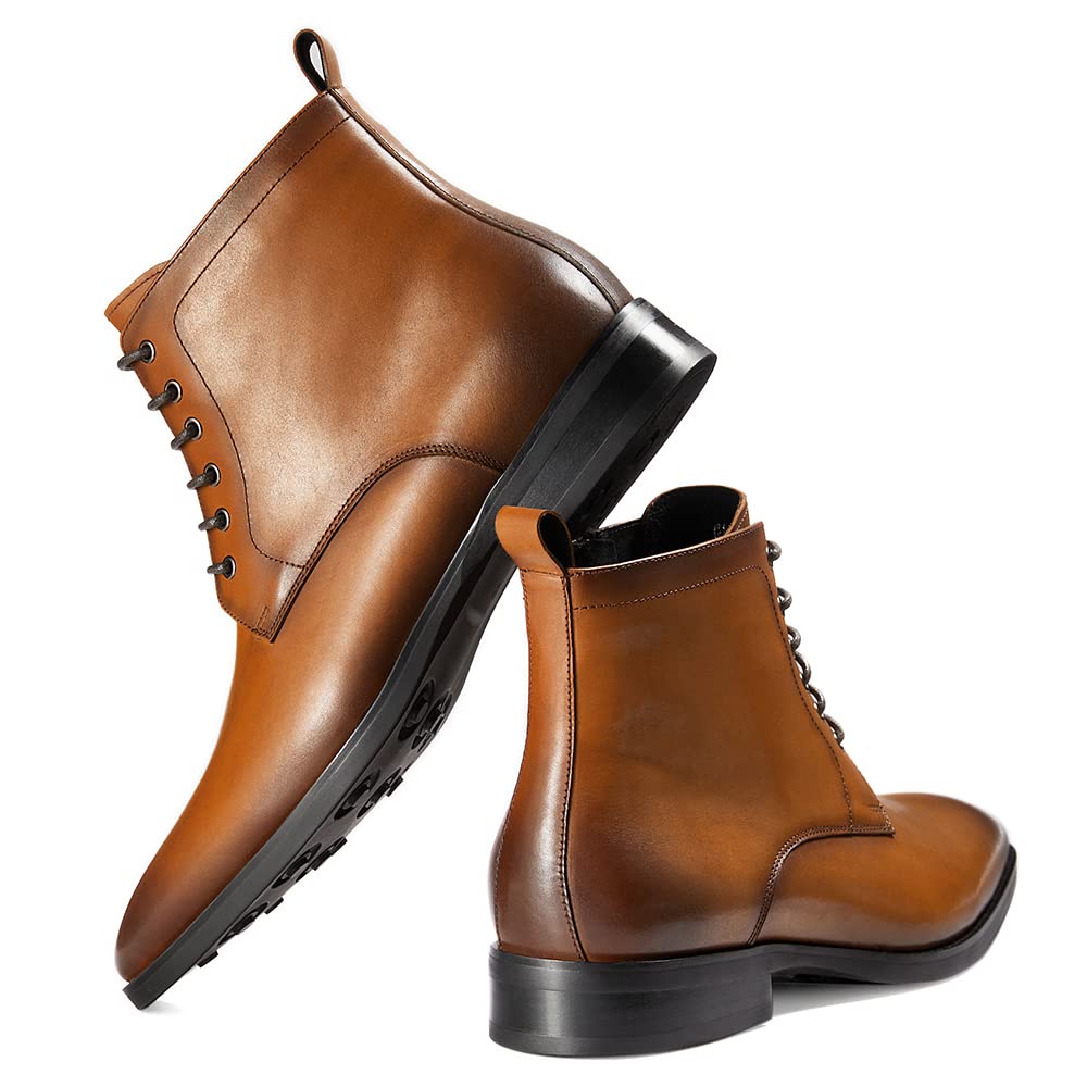 Premium Men's Chukka Boots - Genuine Leather Dress Oxford & Chelsea Boots for Business & Casual Wear - Ideal for Office, Date Night & Outdoor Events