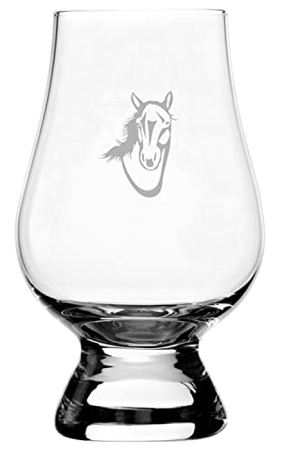 American Standardbred Whisky Glass 6.5oz - Horse Themed Etched for Glencairn Accessories - Perfect for Whiskey Tasting & Gifts