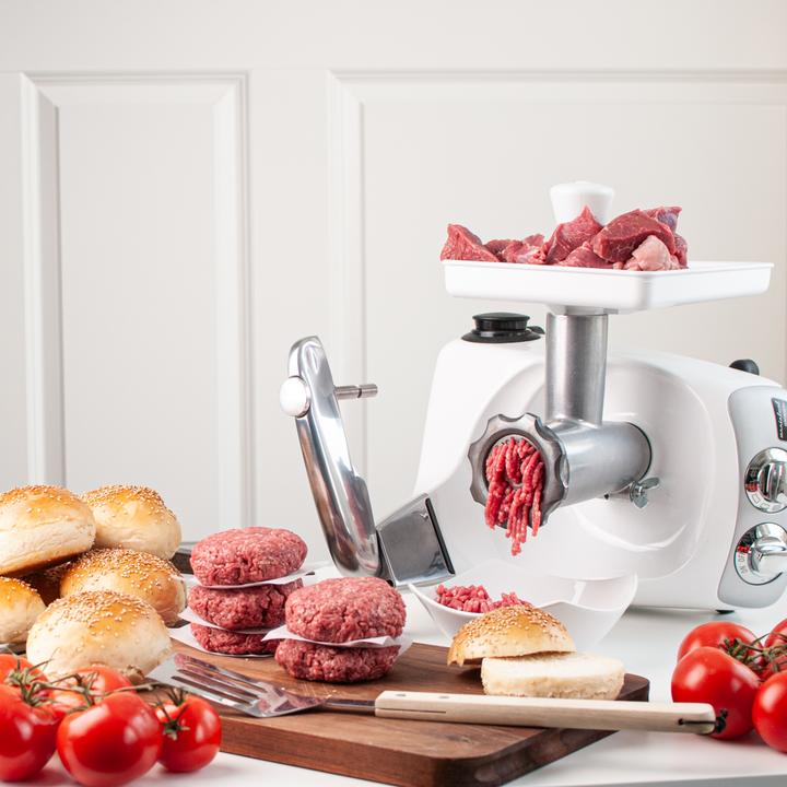 Ankarsrum Stand Mixer Meat Grinder Attachment - Heavy Duty Electric Meat Mincer for Hunters, Home Chefs & Butchers - Perfect for Grinding Beef, Pork, Venison & Sausage Making