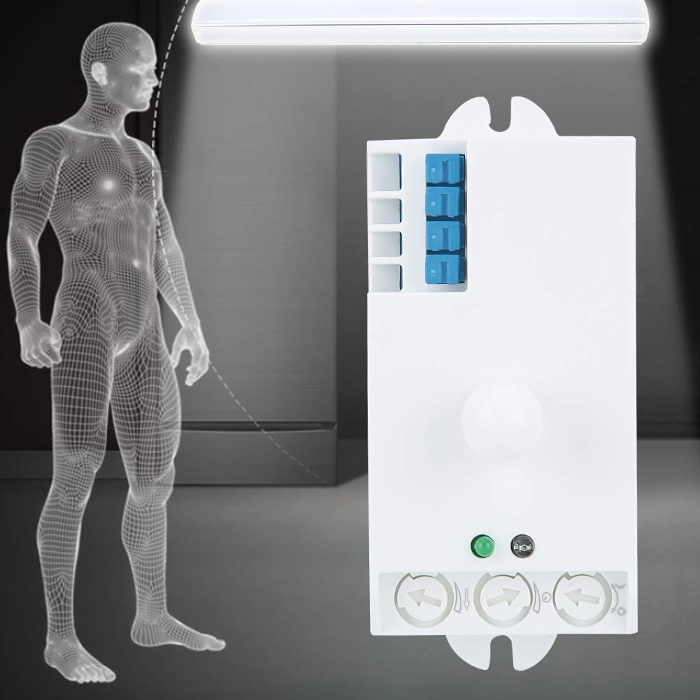Smart Microwave Radar Motion Sensor Switch - Human Body Detection Light Switch for Home, Family & Hotel Use - Ideal for Hallways, Bathrooms & Closets