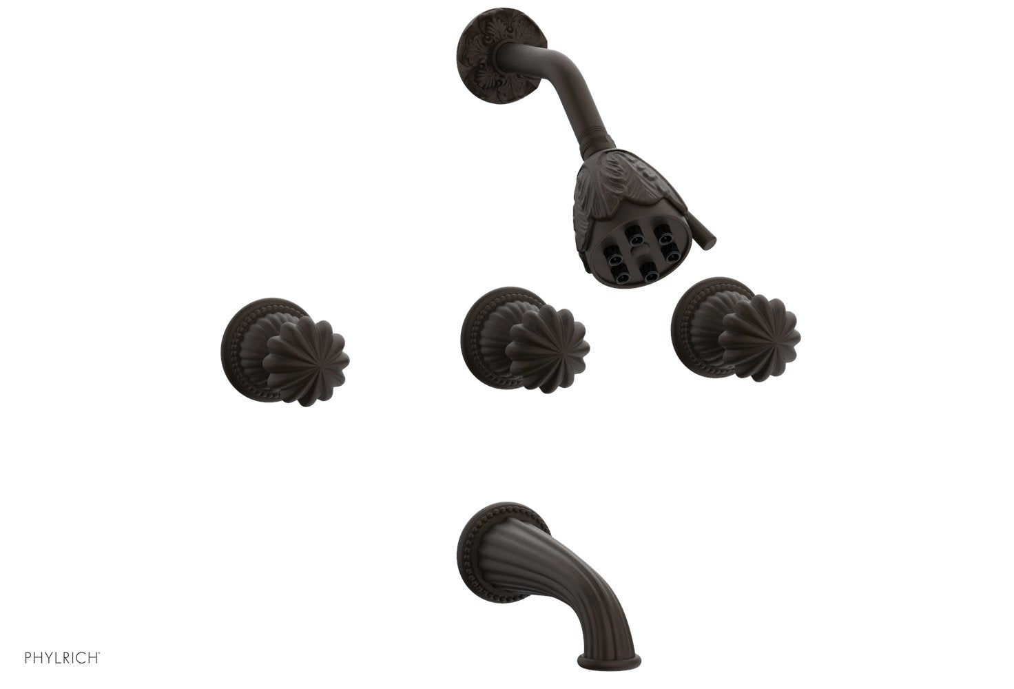 GEORGIAN & BARCELONA 3-Handle Tub and Shower Faucet Set K2361 - Luxury Bathroom Fixture for Modern Homes, Perfect for Bathroom Renovations and Spa-Like Showers