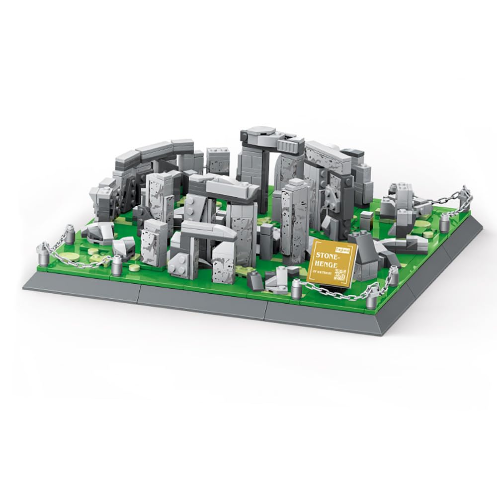 Goirzi 753Pcs Stonehenge England Building Blocks Set - World Architecture Model Puzzle for Kids & Adults | Creative Educational STEM Toy for Home Decor & Gift Giving