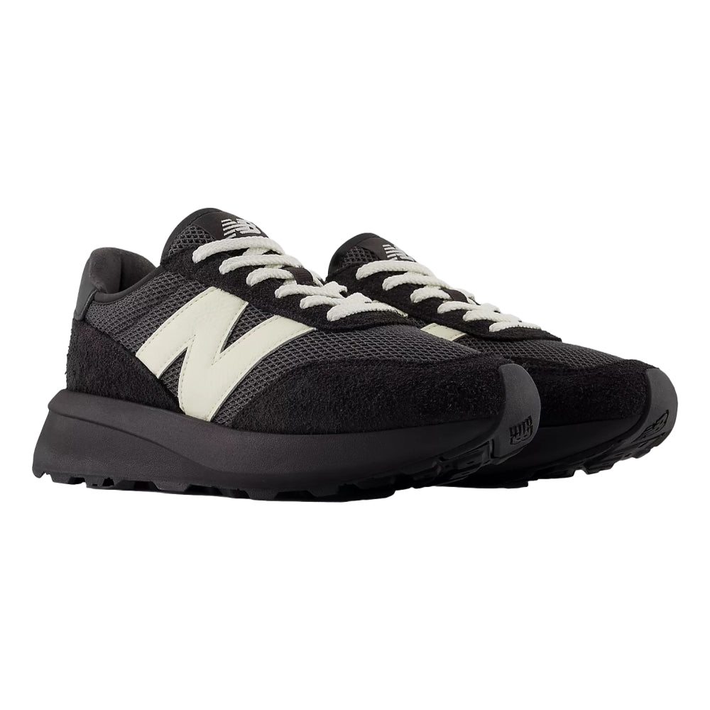 New Balance 370 Black Running Shoes for Men & Women - Lightweight Comfortable Sneakers for Jogging, Walking & Gym Workouts