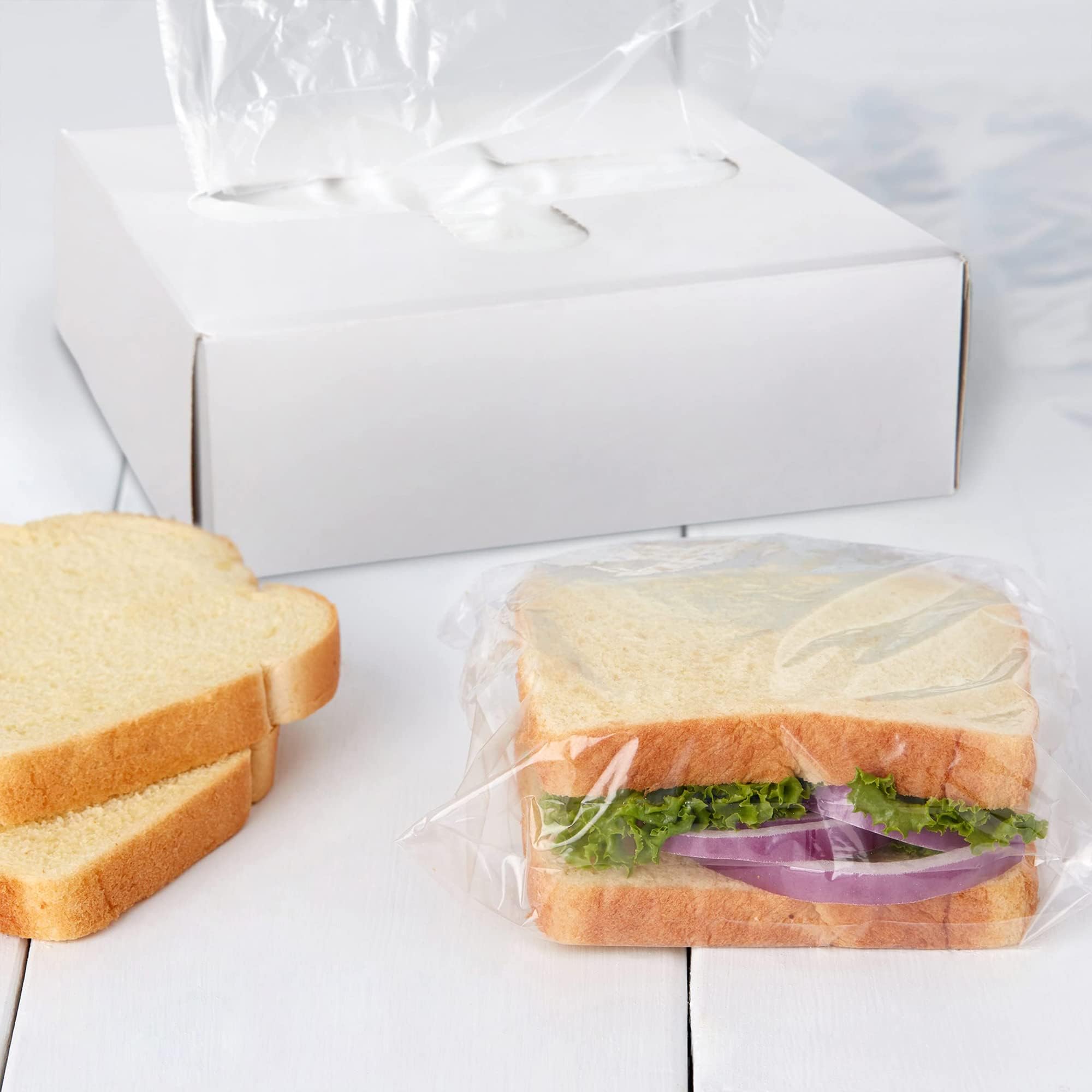 APQ Fold Top Sandwich Bags - 6.5 x 7 Inch, Pack of 2000 Clear Plastic Snack Baggies | 0.5 Mil Polyethylene Food Storage Bags | Bulk Sandwich Bags for School Lunches, Picnics & Meal Prep