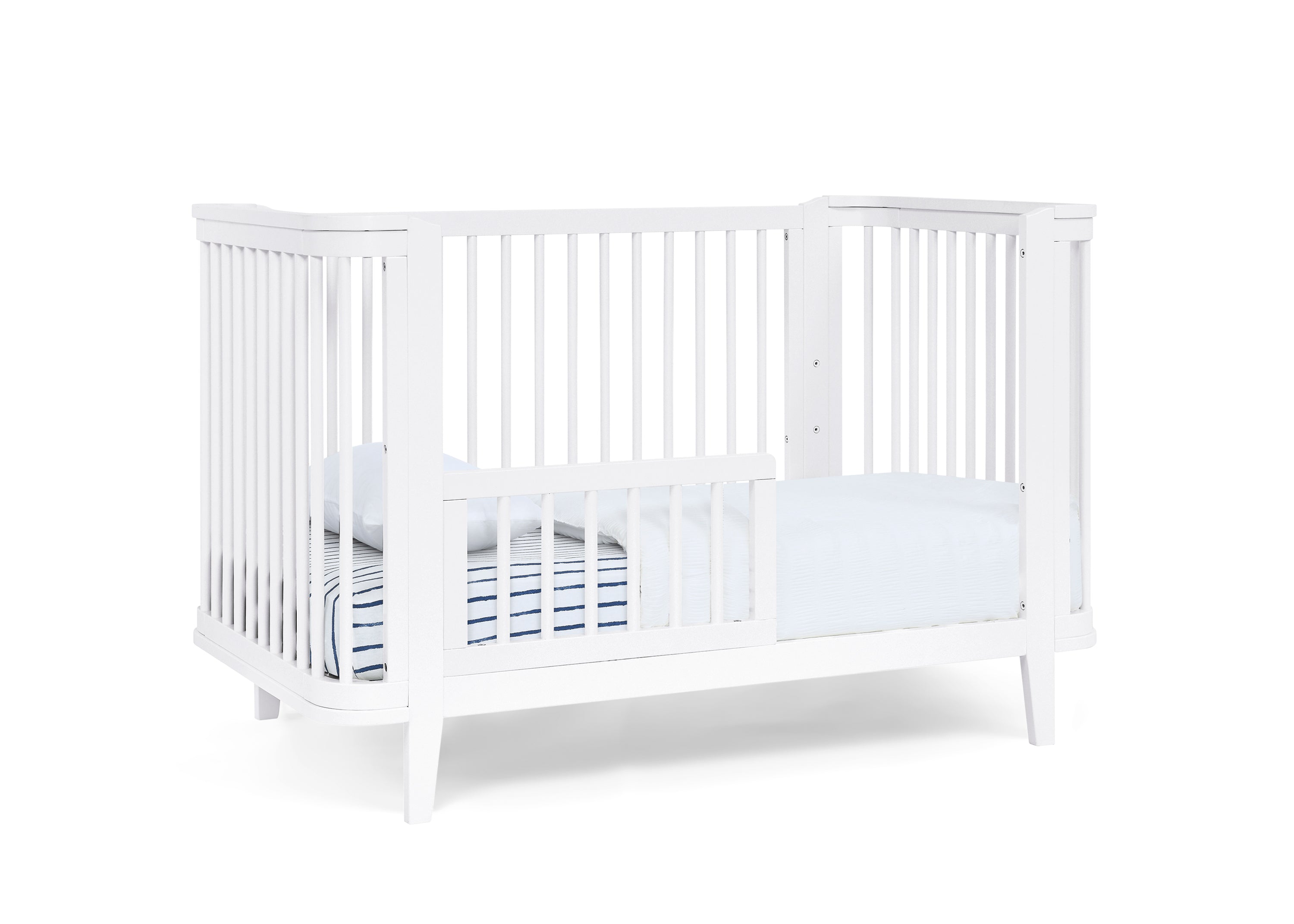 Noah 4-in-1 Convertible Baby Crib - Toddler Bed, Daybed & Full-Size Bed Conversion - Safe Nursery Furniture for Newborns to Teens - Perfect for Bedrooms, Daycare & Guest Rooms