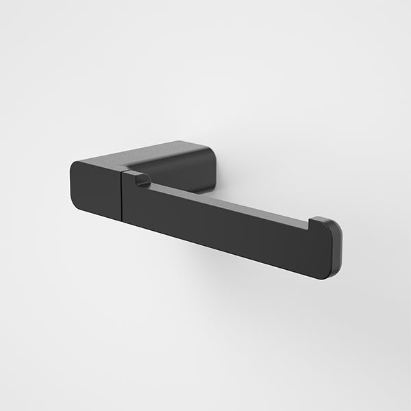 Caroma Luna Toilet Paper Holder - Modern Bathroom Tissue Roll Dispenser, Black - Perfect for Home, Office, and Commercial Restrooms