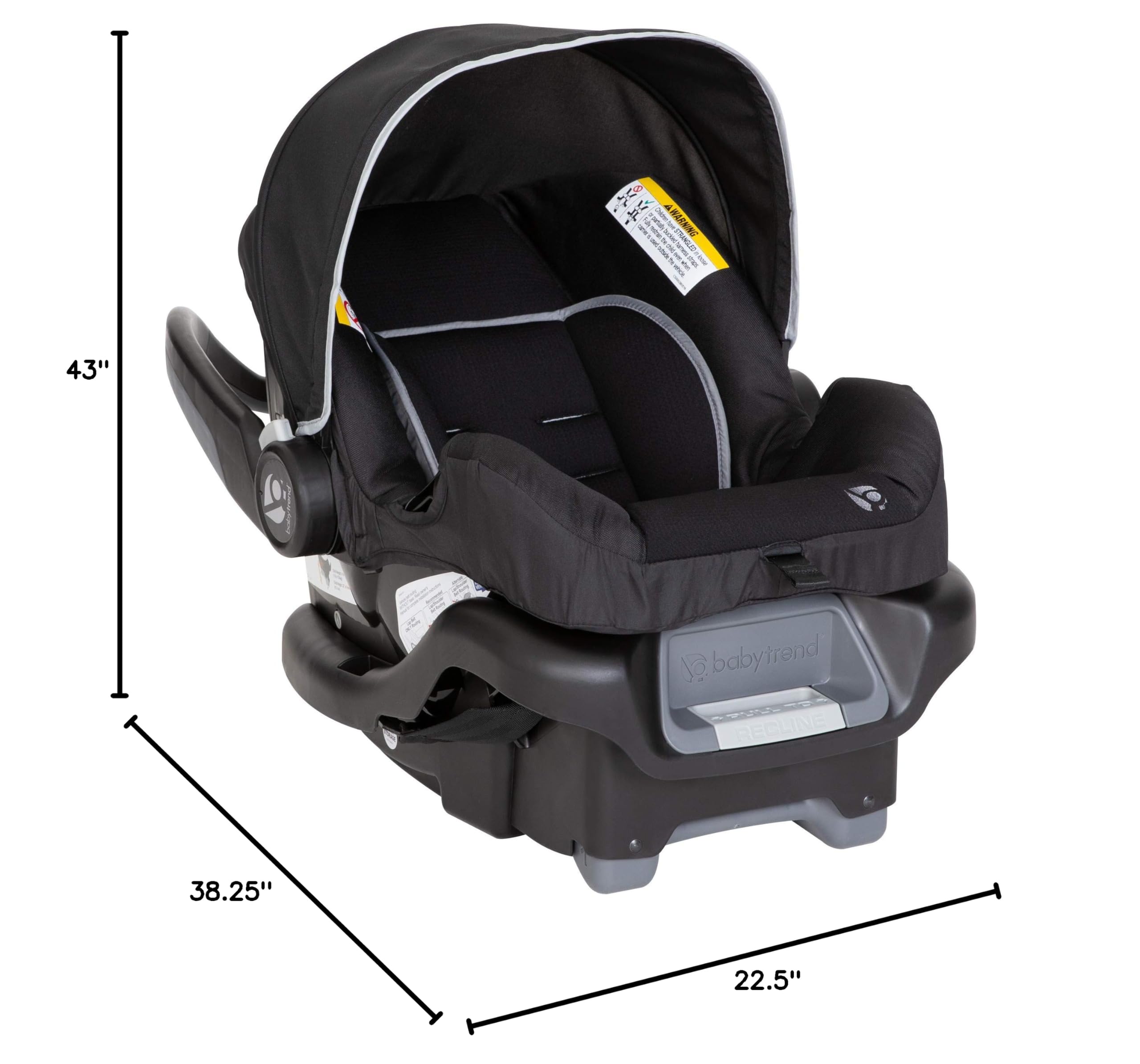 Baby Trend Tango™ Stroller Travel System with Ally™ Infant Car Seat - Lightweight Compact Stroller for Newborns & Toddlers | Perfect for Travel, Shopping & Daily Walks