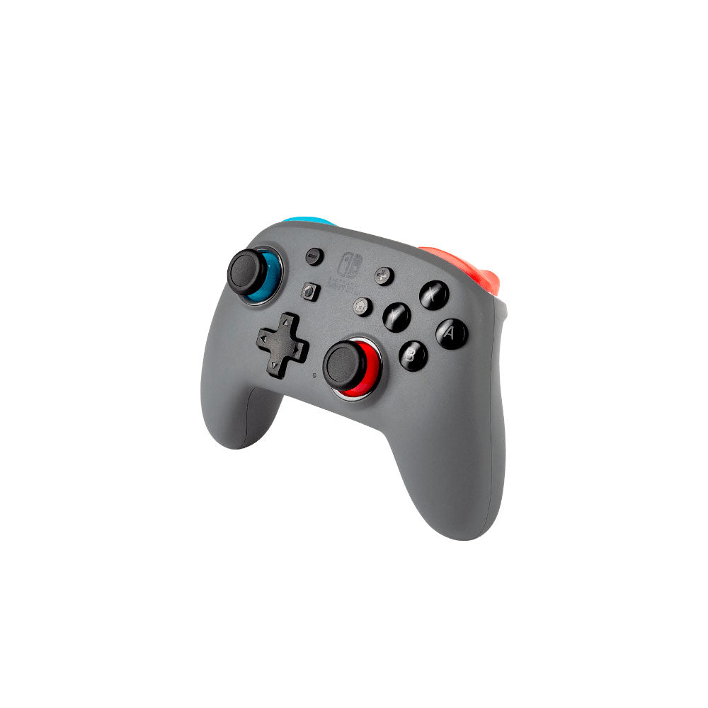 PowerA Nano Enhanced Wireless Controller for Nintendo Switch - Grey/Neon | Ergonomic Design, Motion Controls, Long Battery Life | Perfect for Gaming at Home or On-The-Go