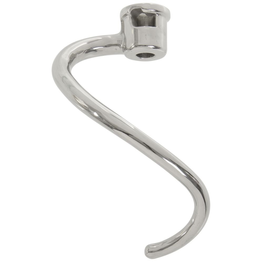 KitchenAid KSMC7QDH Stainless Steel Dough Hook Attachment - Compatible with 7 & 8 Quart Commercial Stand Mixers - Perfect for Baking Bread, Pizza Dough & Pastries