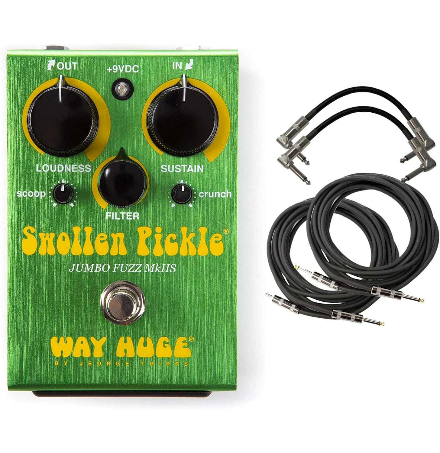 Swollen Pickle MKII Fuzz Guitar Effects Pedal with (2) 6