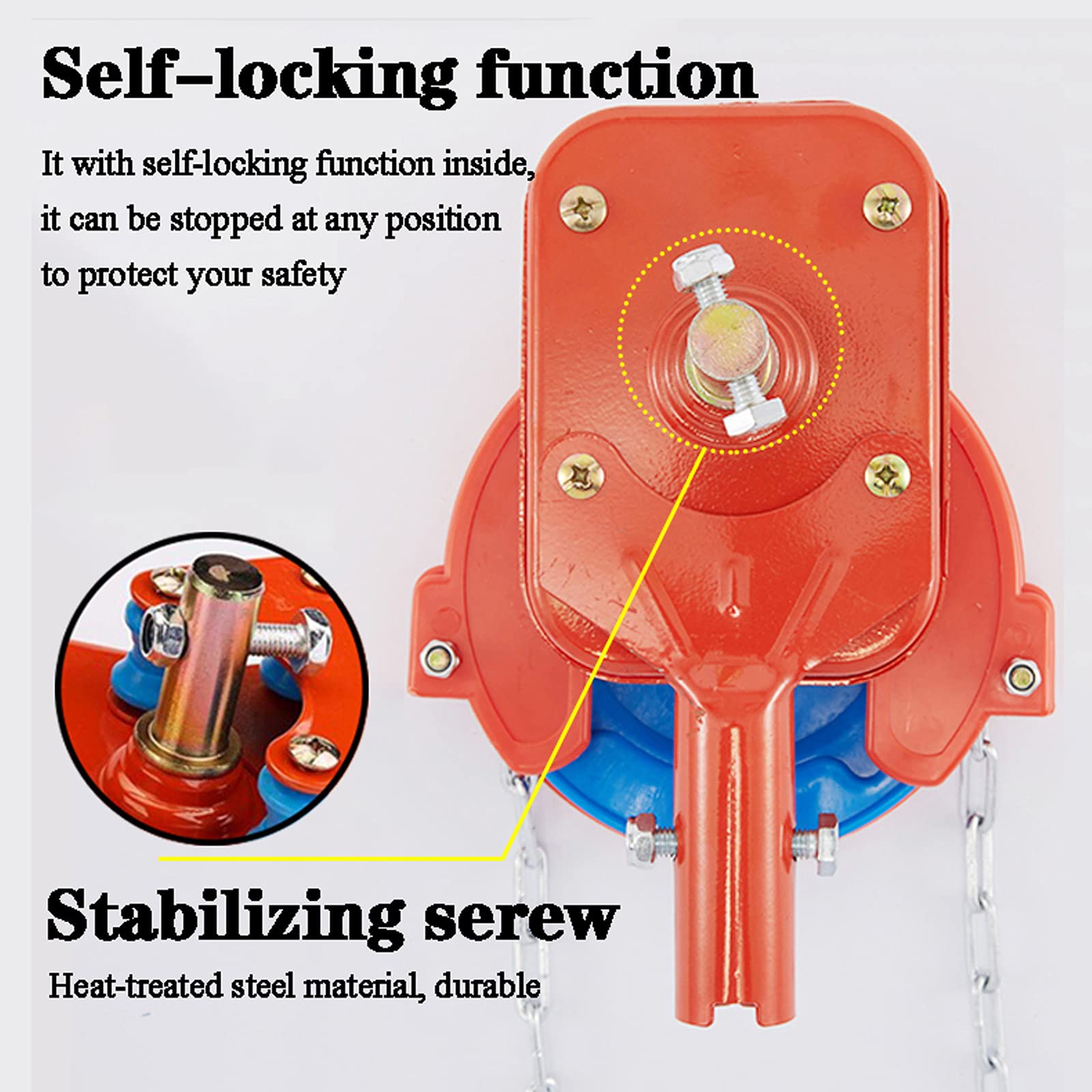 4m/6m Greenhouse Hand Winch with Chains - Manual Film Coiler Device for Top & Wall Greenhouse Sheds - 2-Pack Farm & Vegetable Greenhouse Ventilation Equipment - Perfect for Greenhouse Temperature Control and Seasonal Crop Protection