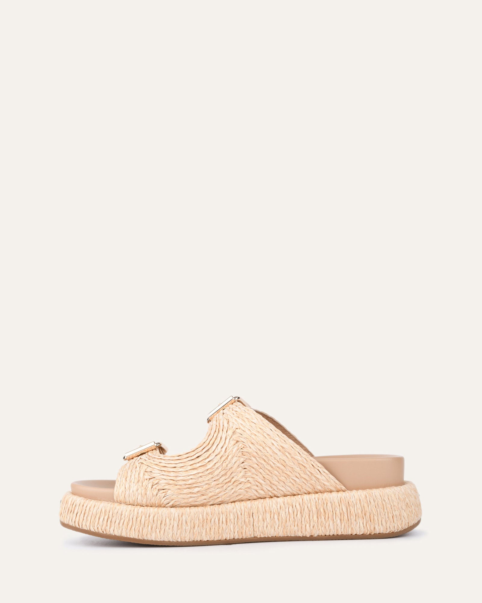 **Women's Flat Sandals - Natural Raffia Material | Comfortable & Stylish Summer Shoes for Beach, Vacation & Casual Outings**