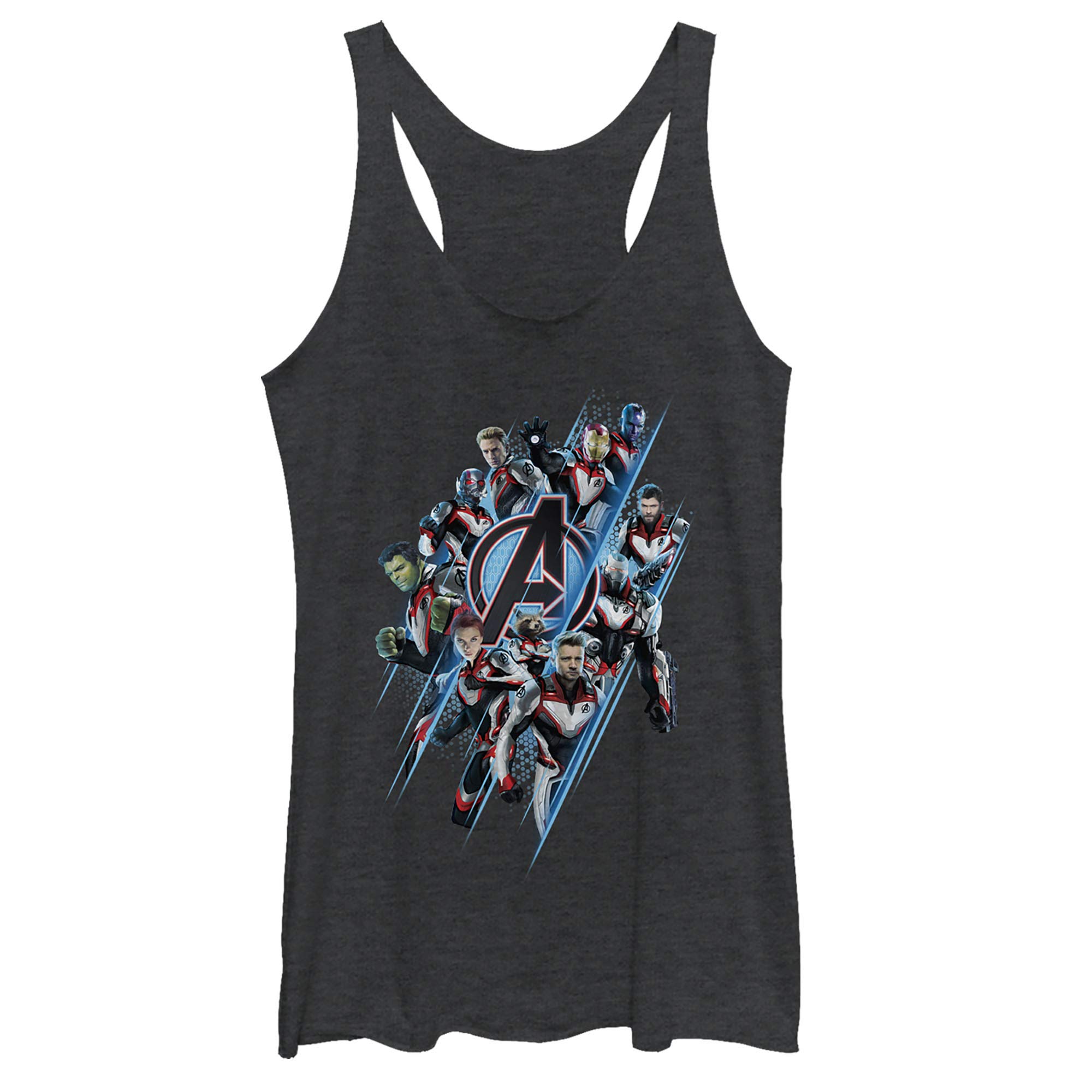 Marvel Avengers Superhero Women's Racerback Tank Top - Casual Cosplay & Workout Shirt for Comic Fans & Gym Enthusiasts