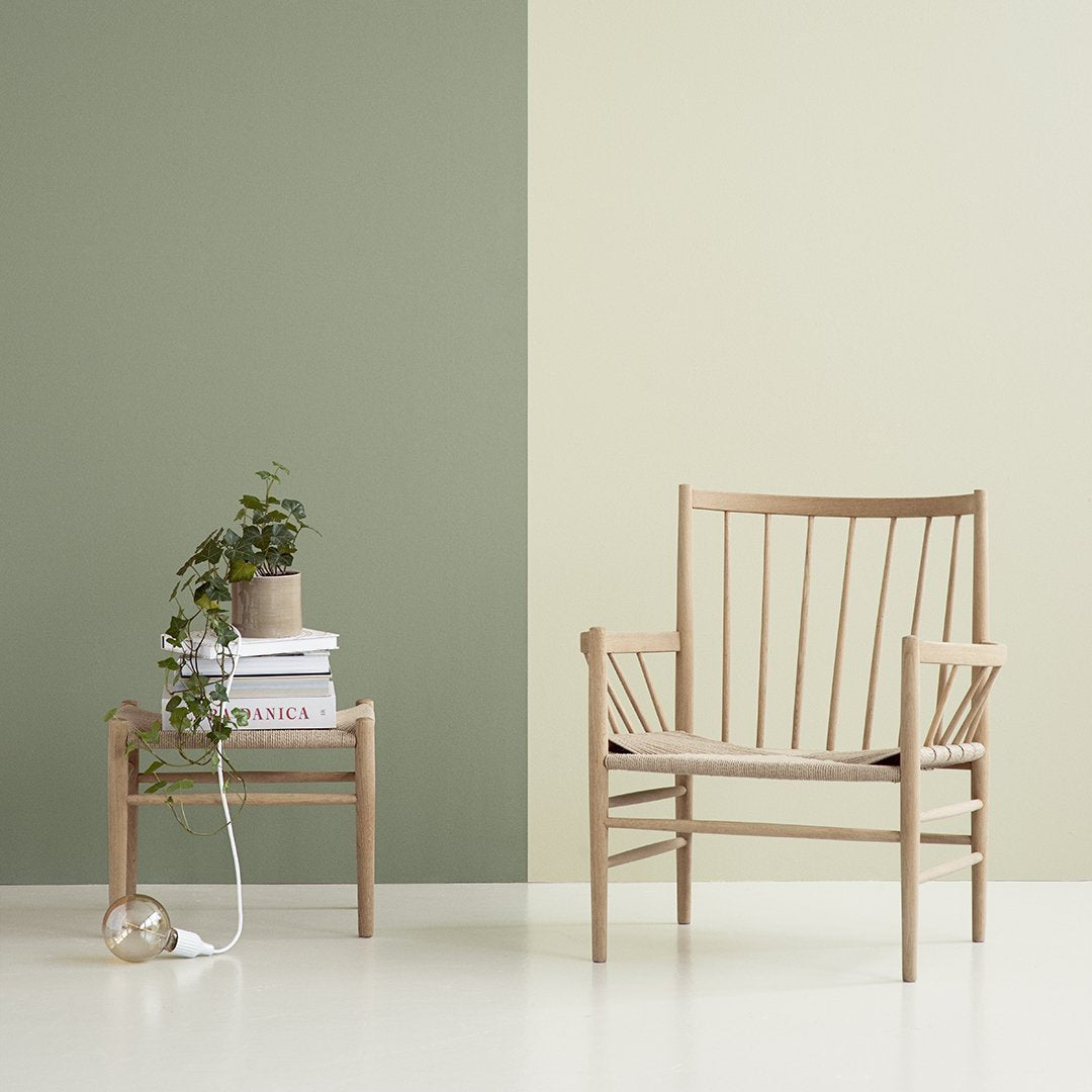 Jorgen Baekmark J83 Stool by FDB Mobler - Modern Wooden Bar Stool for Kitchen, Dining & Home Decor