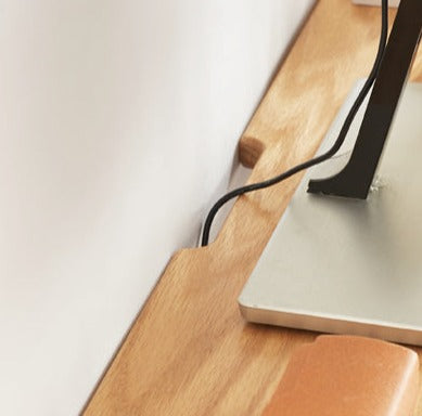 Premium Black Walnut & Oak Solid Wood Laptop Stand - Adjustable Height Ergonomic Computer Riser for Desk, Home Office, or Workspace - Space-Saving Shelf Organizer for MacBook, Notebooks & Accessories