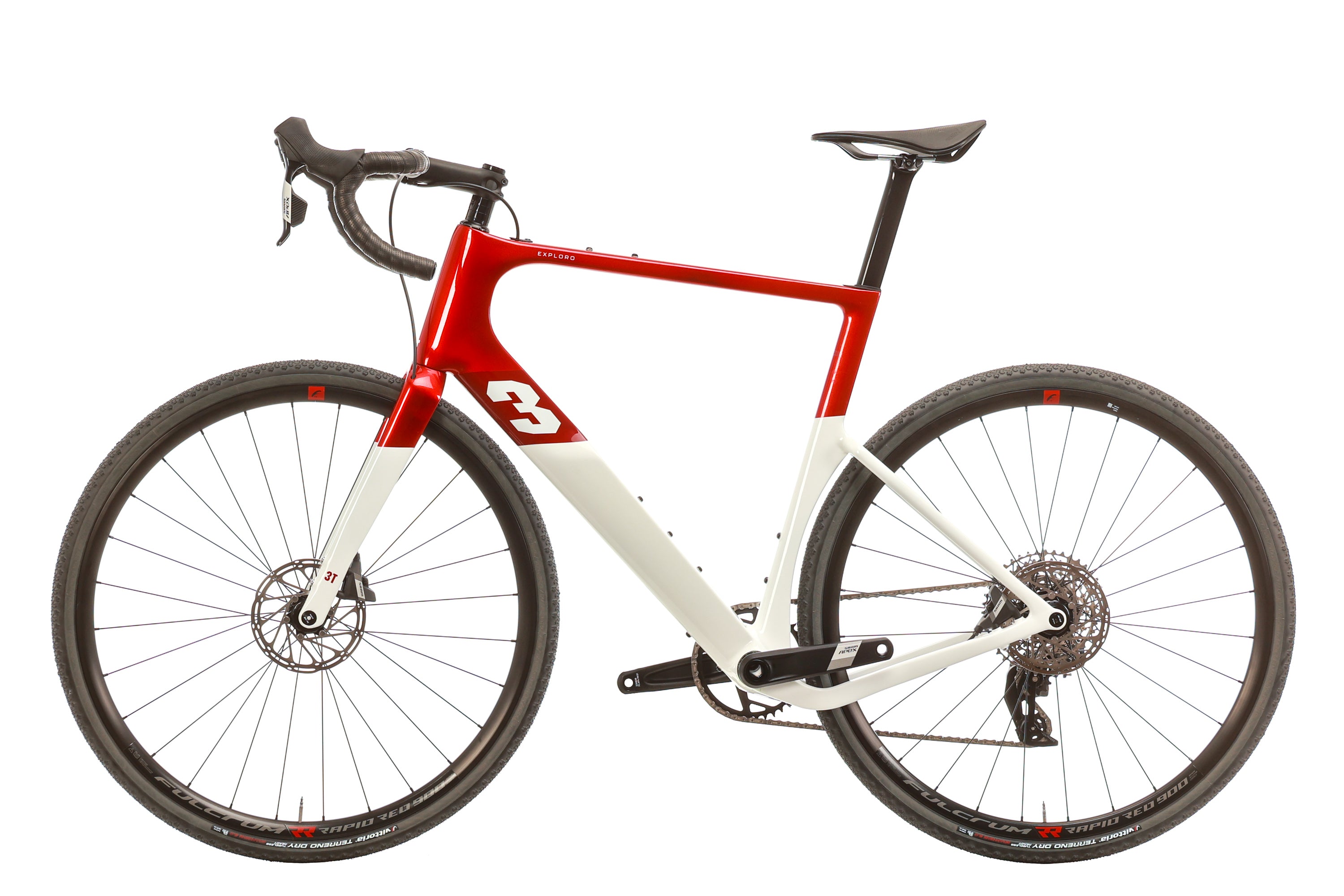 3T Exploro RaceMax Apex XPLR AXS 1x12 Gravel Bike 2023 - 58cm Carbon Frame, 12-Speed Drivetrain | Perfect for Adventure Racing, Bikepacking & Off-Road Cycling